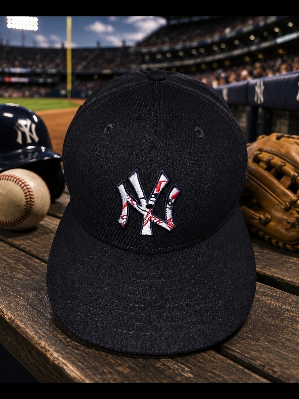 New York Yankees MLB Navy Baseball Cap with Red-White Logo